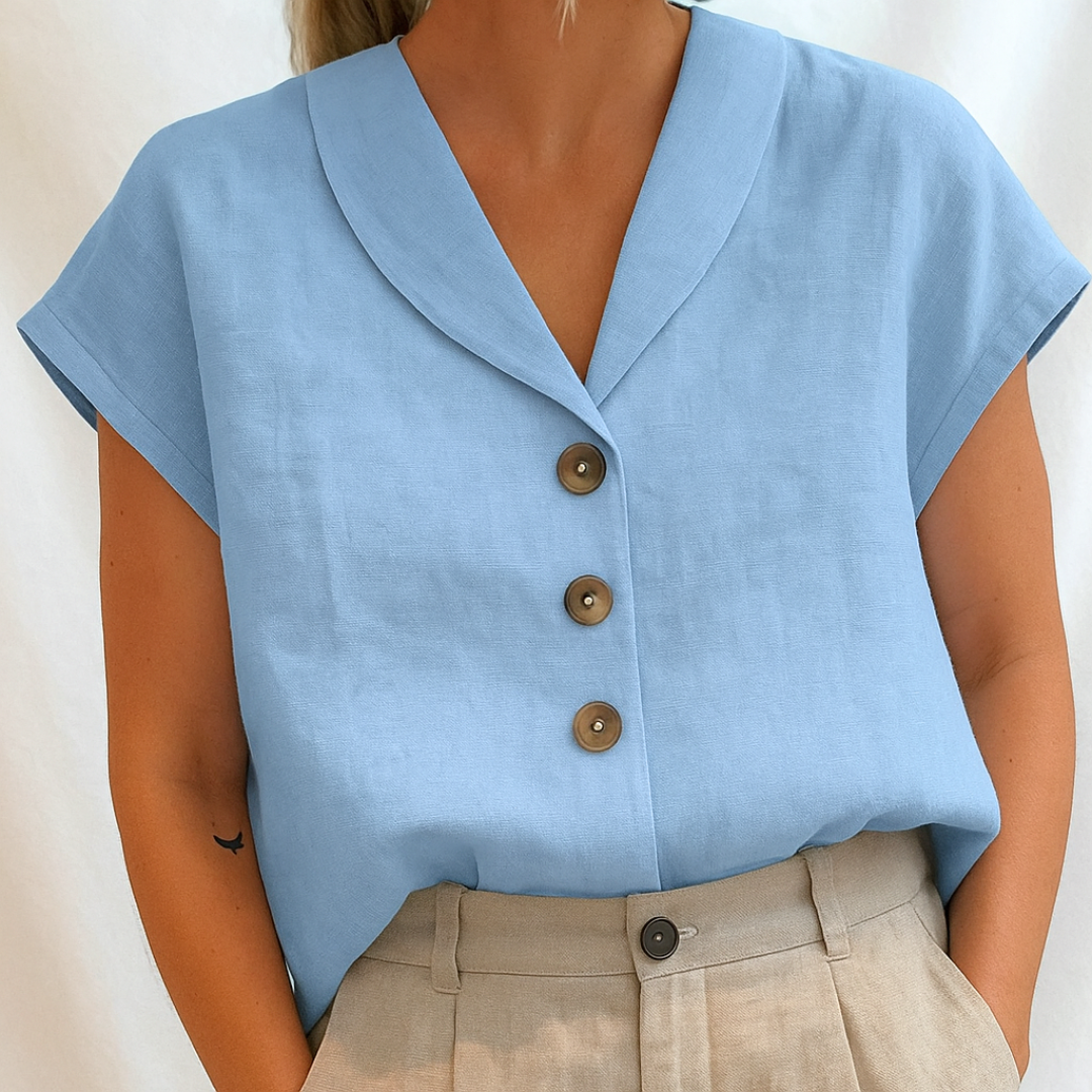 Lois | Elegante effen blouse