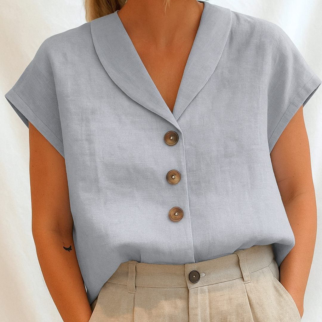 Lois | Elegante effen blouse