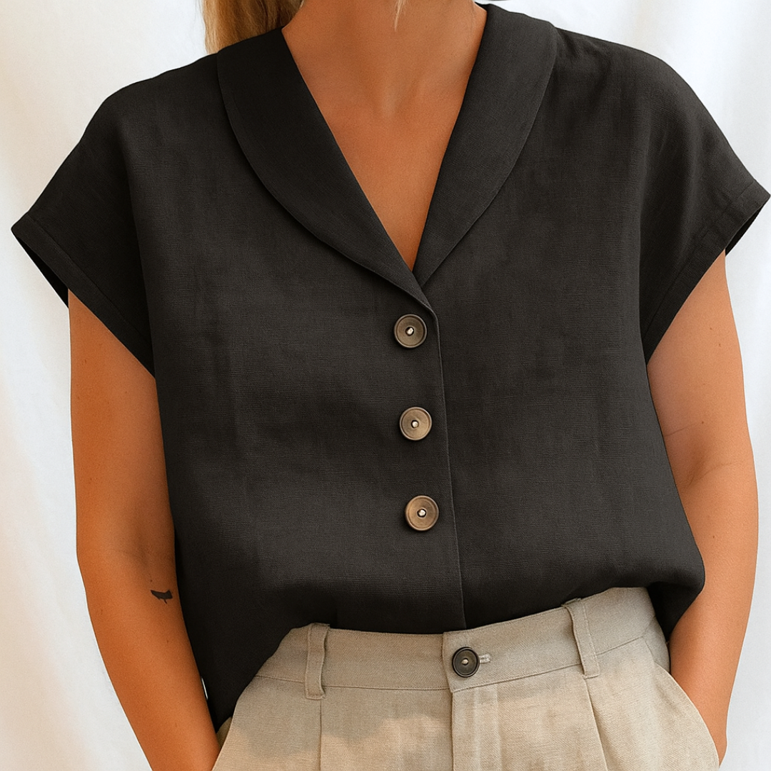 Lois | Elegante effen blouse