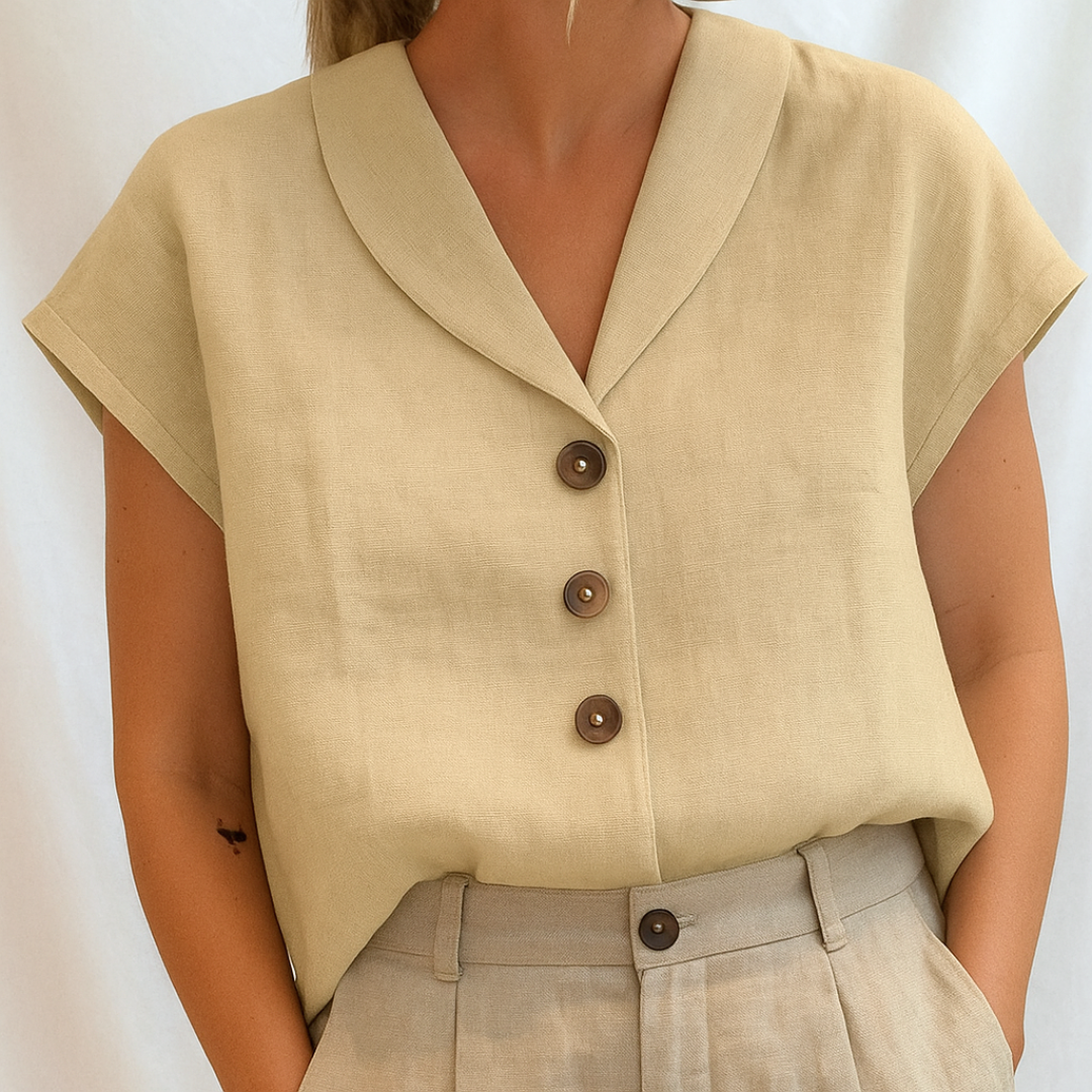 Lois | Elegante effen blouse
