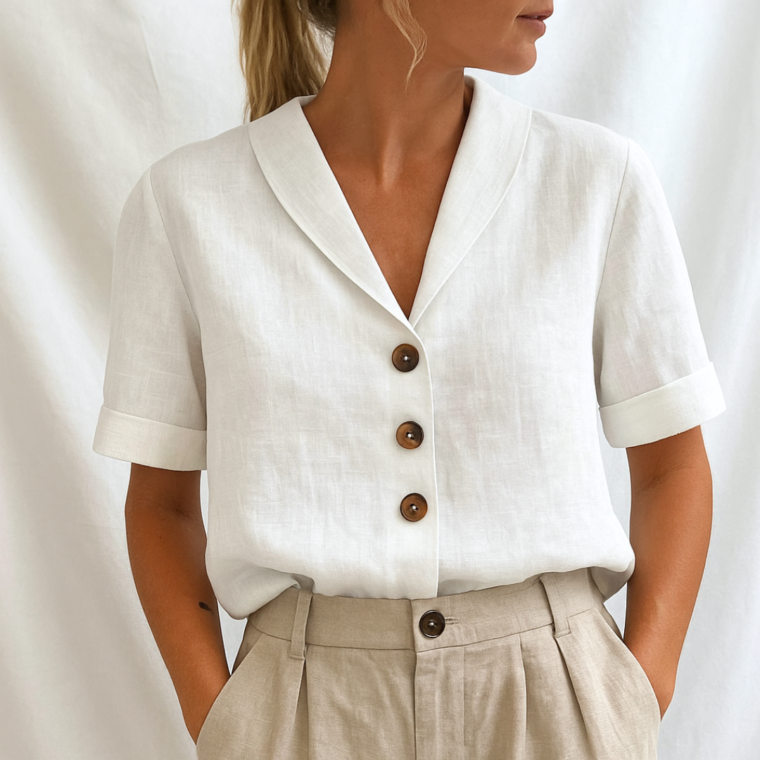 Lois | Elegante effen blouse